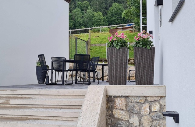 Flat combination near the ski lift