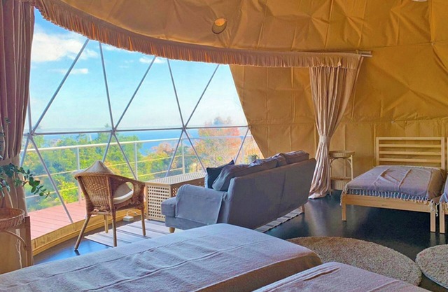 For 3 people 7m dome tent C overlooking Sagami B/Ito Shizuoka