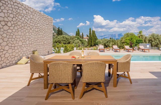 FORUM VILLAS CHIC MODERN STONE VILLA private pool nr Nidri and Beach
