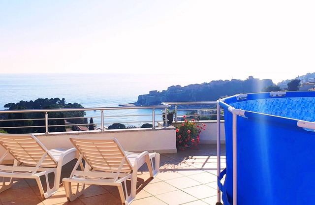 Four bedded room with private sea view balcony