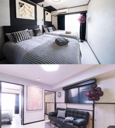 G112新宿最中心 交通枢纽 超级商圈 两室一厅 新宿三丁目车站4分 2 rooms Shinjuku center 4 mins to ST Max 7P 直达新宿 涉谷 表参道 池袋 上野 代代木 银座 原宿