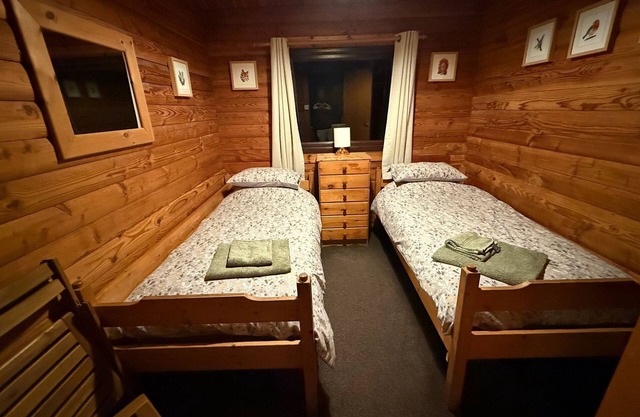 Genuine log cabin, Solway Coast. Sleeps 6. Pet friendly. Perfect getaway.