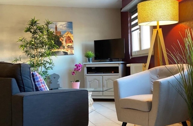 Geranium gite of 90 m2, located in the heart of the wine-growing city of Eguisheim, in a quiet area