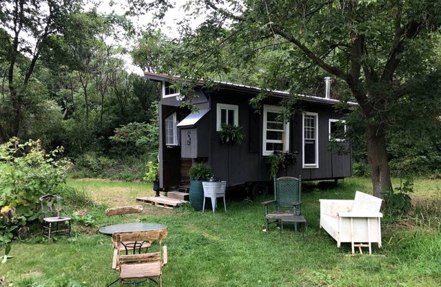 Gorgeous Tiny House Rental for a Glamping Getaway near Saratoga Springs in Upstate New York