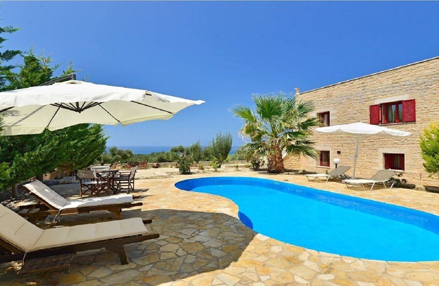Grecian Villas - Artemis Seaview Villa With Private Pool