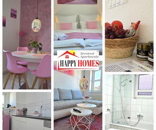 HAPPY HOMES PINK - Up to 4 - Küche - W-LAN - Netflix - Disney - Honig - Badewanne