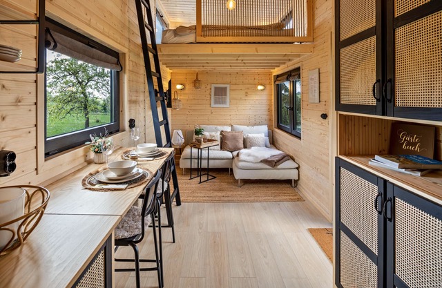 Holiday Home 'Almhütte Mit Tiny House' with Private Terrace, Wi-Fi and Air Conditioning
