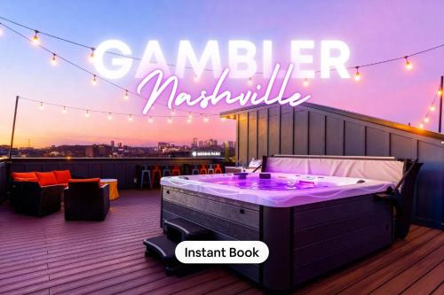 Hot Tub Poker Pool Table & Rooftop City MLS View