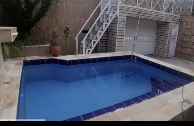 House - Solemar- Praia Grande-block from the beach- 3 Dorm. Pool/ Air Conditioning