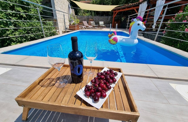 House with pool, whirlpool and sauna