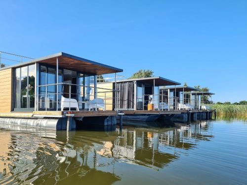 Houseboat in azy by Lake Jamno and Sea