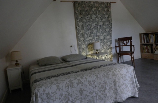 In an enclosed garden, old house near the Loire castles