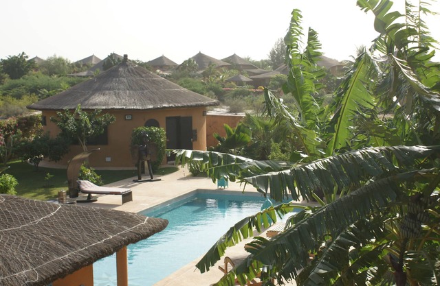 In an idyllic setting, refined interior, ethnic chic and industrial style