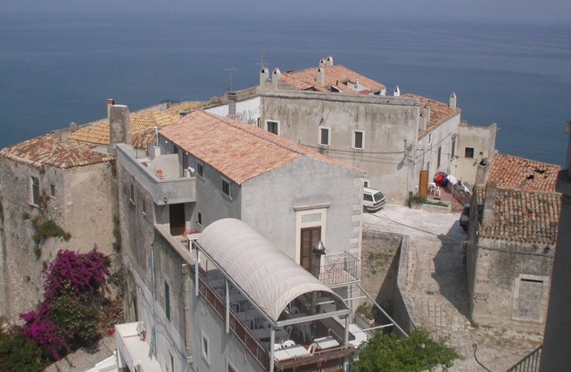 In the castle of the village, spectacular location, great sea views