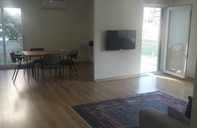 in the center, the beach is 700 meters.