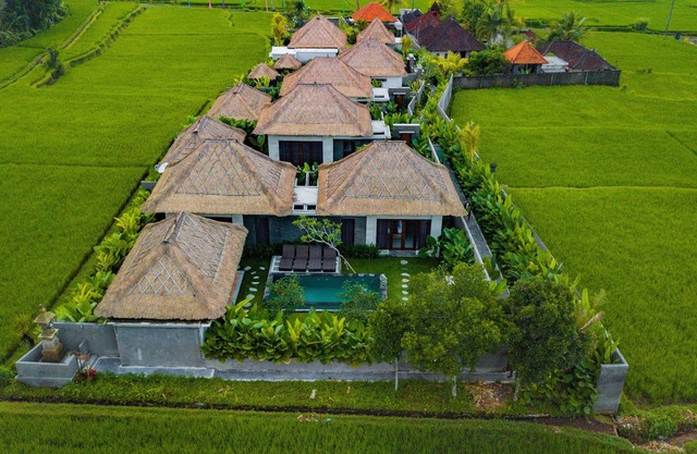 Indra Loka with nice panoramic of rice field view