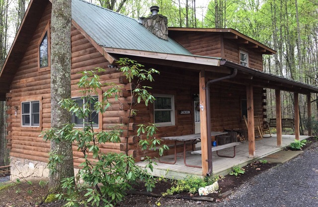 Jackson Cabin is a beautiful 3-bedroom, 2-story log cabin!