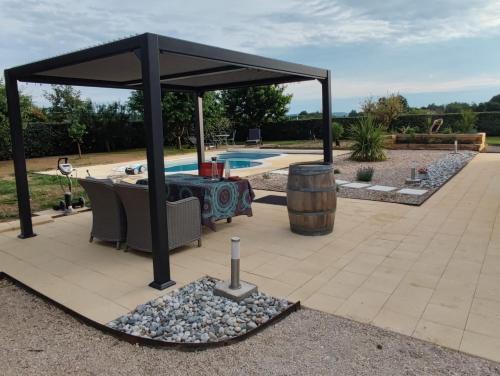 La Bastide avec piscine privée, pétanque et climatisation