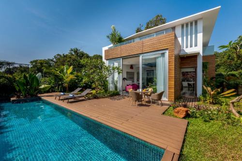 La Maroma 3 BHK Splendid Villas in Anjuna - Pvt Pool- Garden & Caretaker
