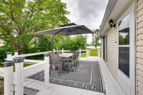 Lakefront Getaway with Dock and Yard in Reading!