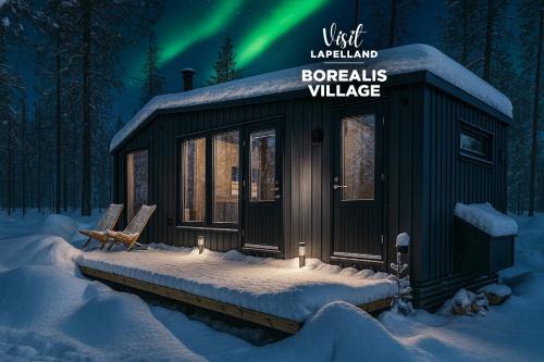 Lapelland Village - Borealis Village with a Nature View, Fireplace, Sauna, Kitchen