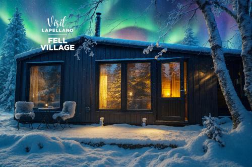 Lapelland Village Fell - Cozy Lapland XXL Landscape Cabin with Sauna, Fireplace & Nature View, Sodankylä, Luosto