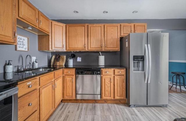 Large 2 story home with fenced back yard