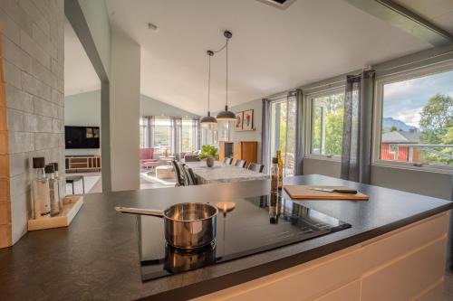 Large modern house, perfect for northern lights hunting