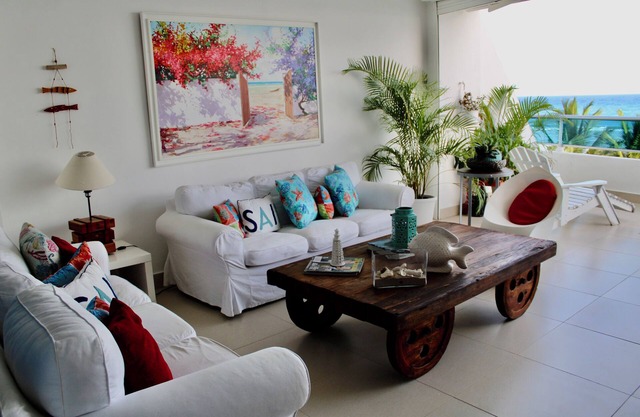 LasOlasTower-JuanDolio 2BR-6Pax-3Bds-WiFi-HugeTerrace-LowerPenthouse