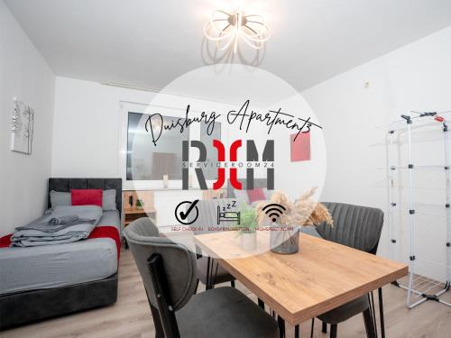 Livemore24 - Apartment 3 in Duisburg WLAN - Smart-TV - 24-7 Check-in und Küche