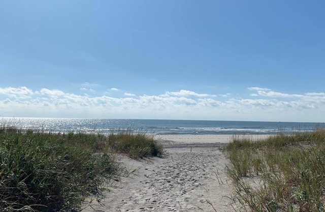 Located just steps from the beach, enjoy your coffee with a view of the ocean!