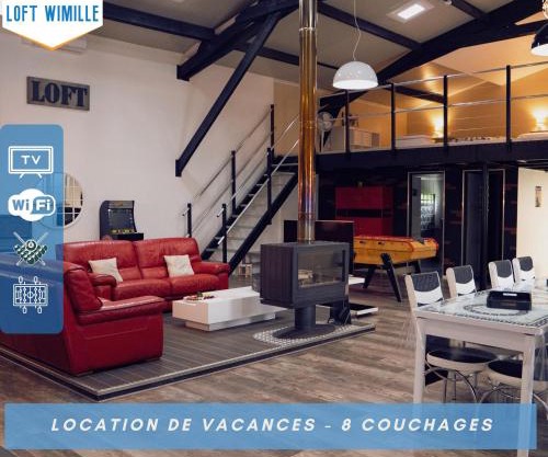 Loft Spacieux à Wimille, Proche de Nausicaa et des Plages, 8 couchages