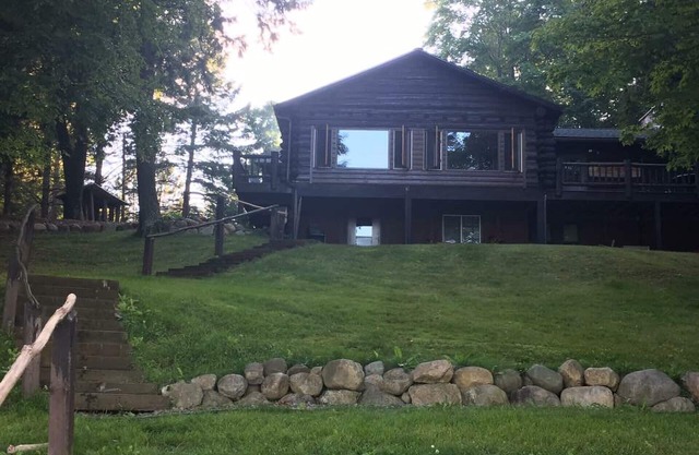 Log cabin on beautiful clear lake perfect for your family retreat.
