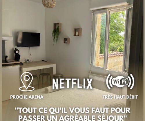 Lovely studio 600 m Arkéa Arena