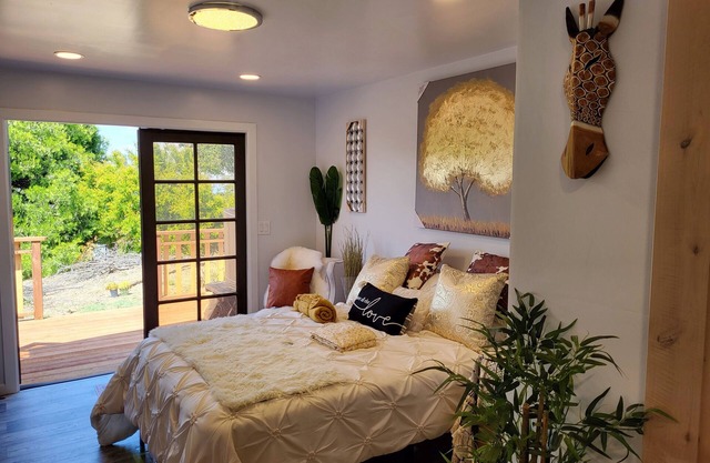 Lovely Tiny House in the Country w Ocean Views & SF Skyline on 2Acre estate.