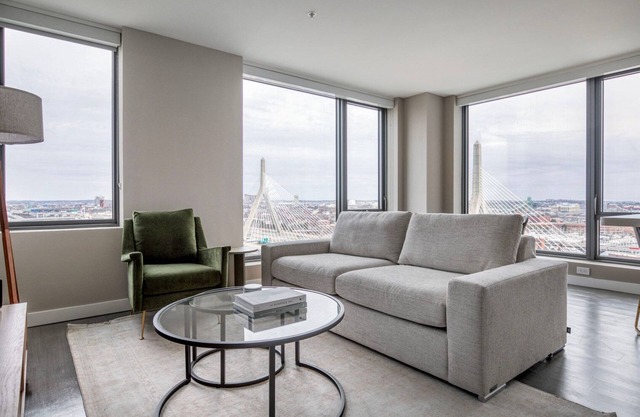 Luxe North Station 2BR w/Gym & W/D, walk to T & Shops, by Blueground