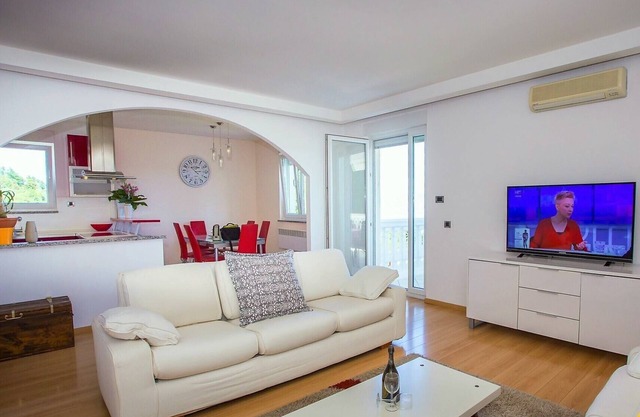 Luxurious penthouse suite with sea view