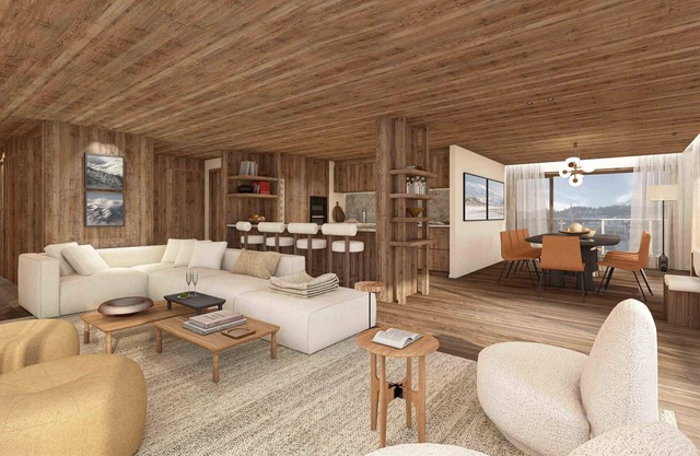 Luxury apartment in Courchevel, 3 bedrooms, central location