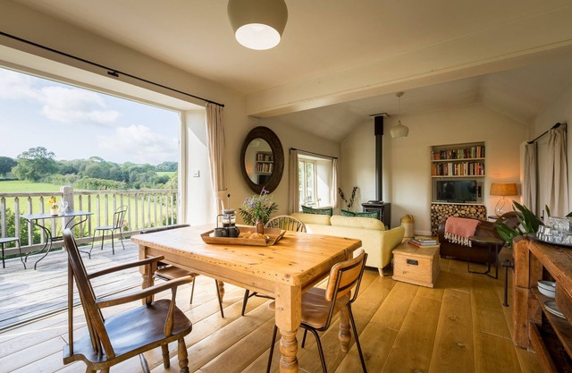 Luxury bolthole in secluded valley near coast