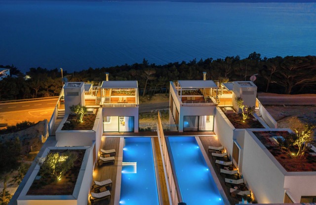 Luxury Exclusive Villa Sea Winds twin villas in beautiful Croatian Coast