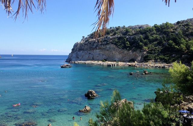 luxury private villa with outdoor pool near Anthony Quinn bay