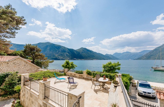 Luxury Stone Villa with private sea pier and heated pool