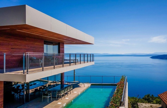 Luxury Villa Vista Hills Opatija with private pool in Mošćenice near Opatija.