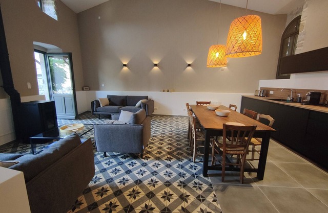 Magnificent village house with terraces near the beaches of Balazuc