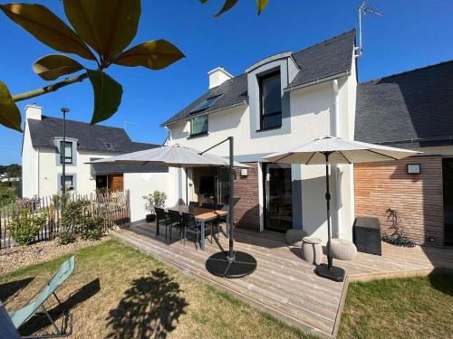 Maison 4* à Beg Meil, proche plage avec jardin, 3 chambres, parking - FR-1-481-177