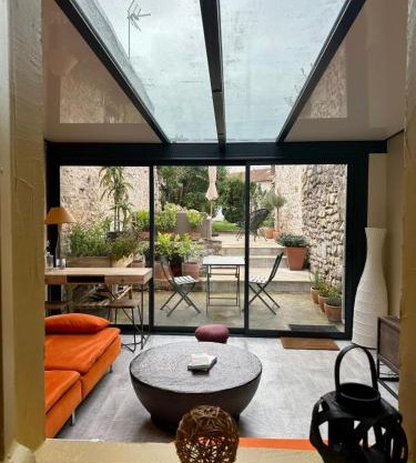 Maison cosy pour 2 à Crépy, véranda et jardin