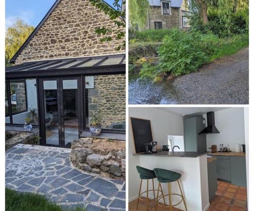 Maison de campagne au bord du ruisseau-5mn mer