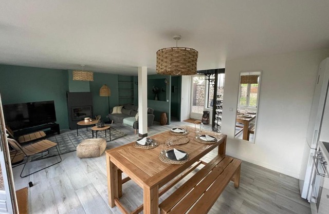 Maison de campagne entièrement climatisée avec grand jardin