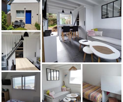 Maison VUE MER 50m PLAGE de TRESTEL GR34 entre Perros Guirec côte de granit rose et l'île de Bréhat