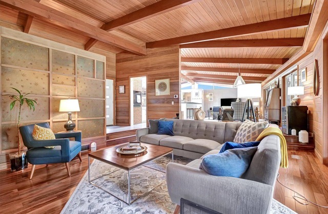 Mid-Century Modern House with Hot Tub Near Country Club